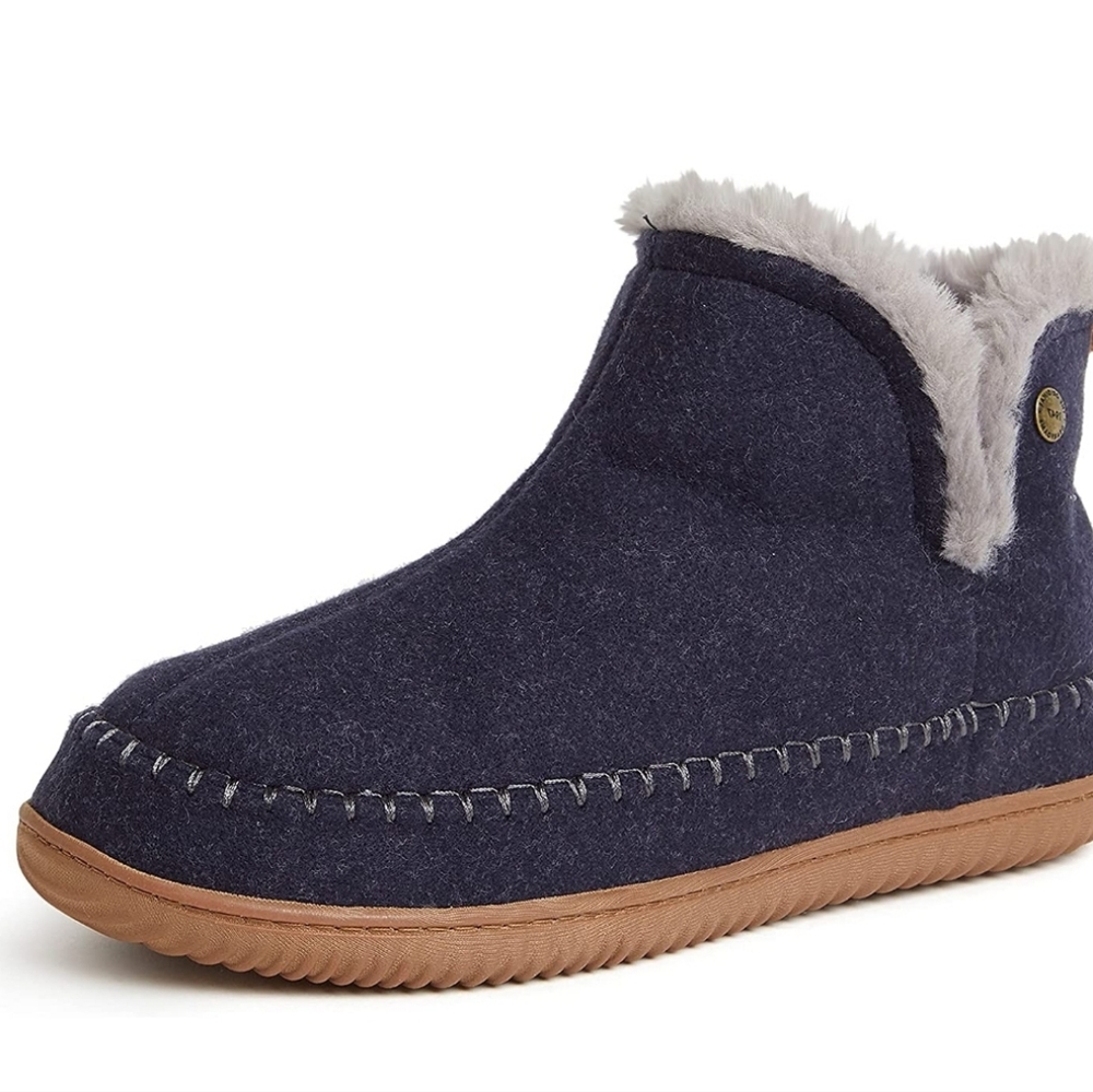 Dearfoams Men's Alpine Brixen Indoor/Outdoor Memory Foam Comfort Boot si… - Picture 7 of 12